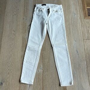 Jcrew white toothpick jeans